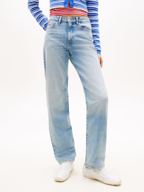 Denim Blugi Slim Cu Talie Medie Si Croi Drept  Femei