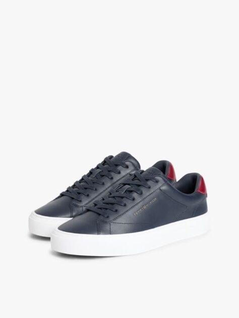 Blue Sneakers Cu Talpa Din Piele  Barbati