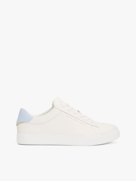 Alb Pantofi Sport Essential Din Piele Metalizata  Femei