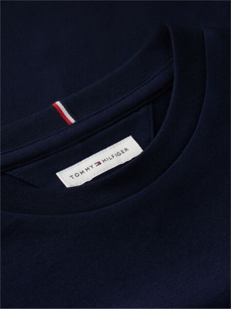 Blue T-Shirt Cu Maneca Lunga Logo Inima Si Croiala Slim  Fete