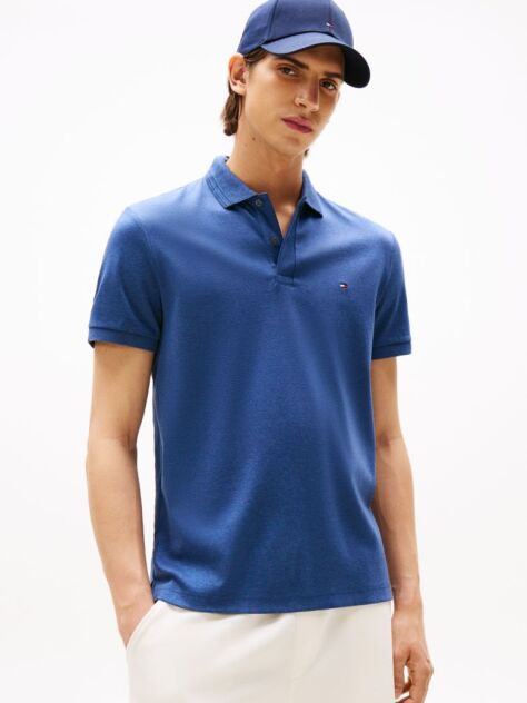 Blue Polo Regular Cu Interlock De Lux  Barbati