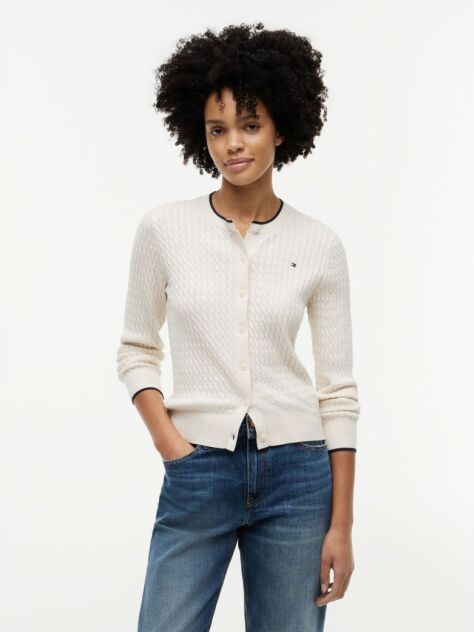 Bej Cardigan Tricotat  Femei