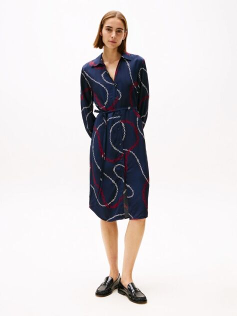 Multi Rochie Camasa Midi Cu Centura  Femei