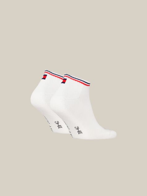 Alb Set 2 Sosete Unisex Pentru Sneaker  Unisex