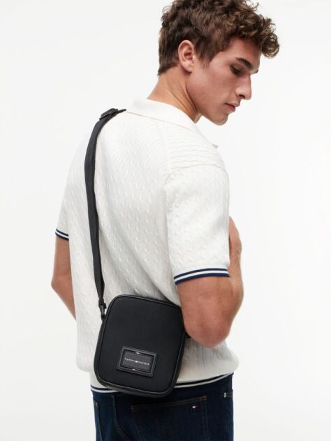 Negru Geanta Crossbody Reporter  Barbati