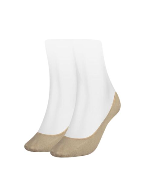 Bej 2 Pack De Sosete Scurte Pentru Femei Tommy Hilfiger Invisible  Femei