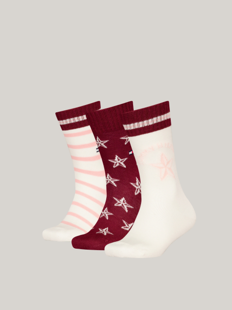 Multi Cutie Cadou 3 Perechi De Sosete Clasice Pentru Copii Tommy Hilfiger  Copii unisex