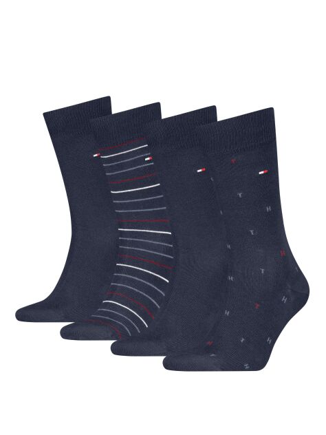 Blue Set Cadou Cu 4 Perechi De Sosete  Barbati