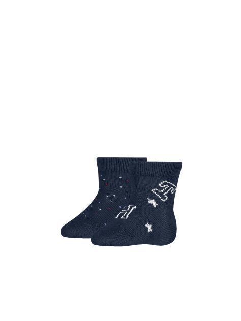 Blue Tommy Hilfiger 2 Pack Sosete Clasice  Nou nascuti