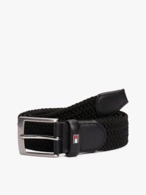 Negru Curea Impletita  Barbati