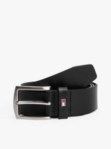 Negru Curea Din Piele Denton  Barbati