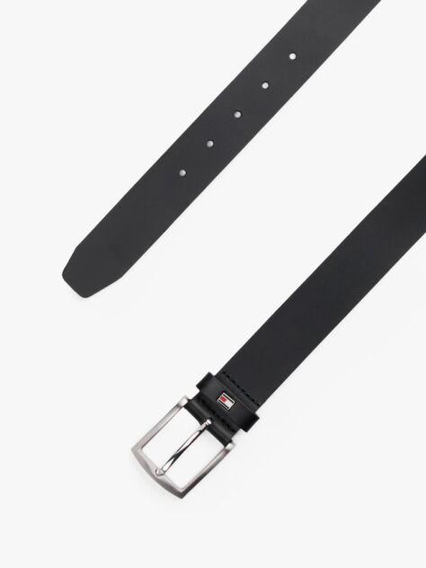 Negru Curea Din Piele Denton  Barbati