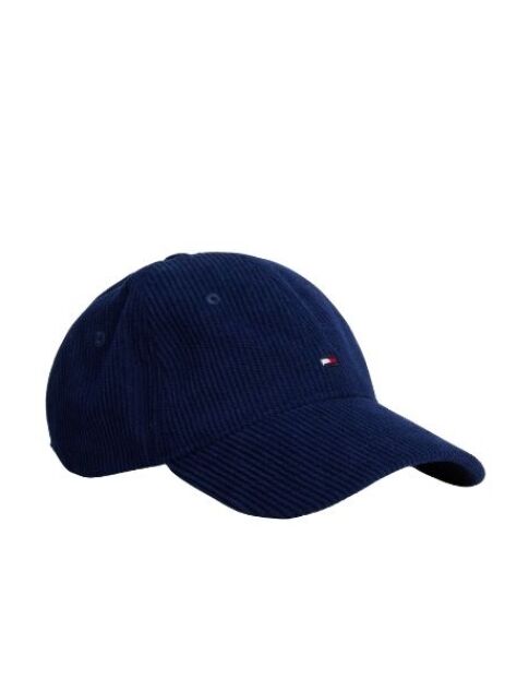 Blue Hilfiger Flag Corduroy Baseball Cap  Men