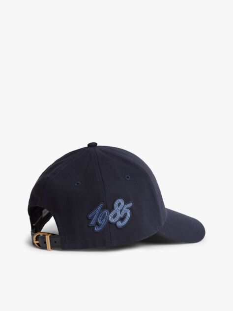 Blue Sapca De Baseball Cu Sase Panouri Si Emblema  Barbati