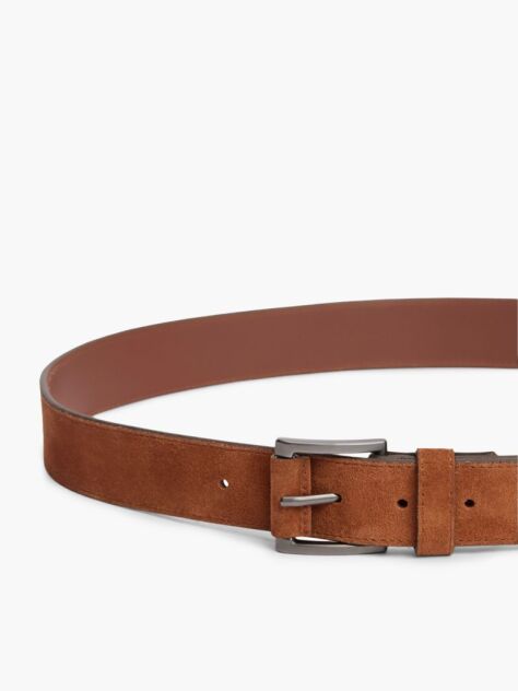 Maro Curea Din Suede Cu Catarama Rectanghiulara Si Steag  Barbati