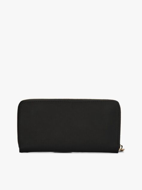 Negru Portofel Texturat Monogram  Femei
