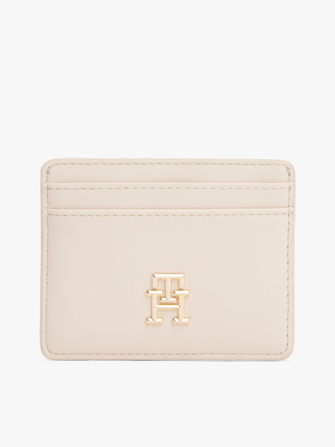 Beige TH Monogram Credit Card Holder  Women