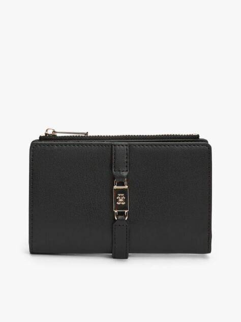Negru Portofel TH Monogram Bifold  Femei