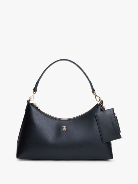 Negru Geanta De Umar Hilfiger Icon Pebble Grain  Femei