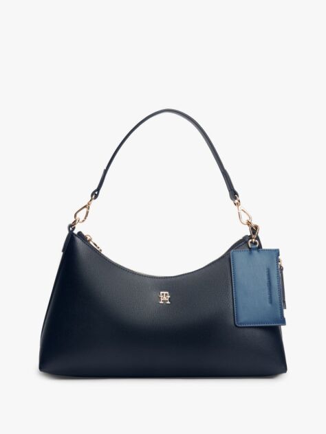 Blue Geanta De Umar Hilfiger Icon Pebble Grain  Femei