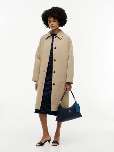 Blue Geanta De Umar Hilfiger Icon Pebble Grain  Femei