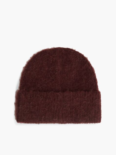 Rosu Caciula Chic Din Alpaca   Femei