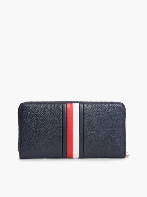 Blue Portofel Cu Imprimeu Hilfiger Icon Si Fermoar  Femei