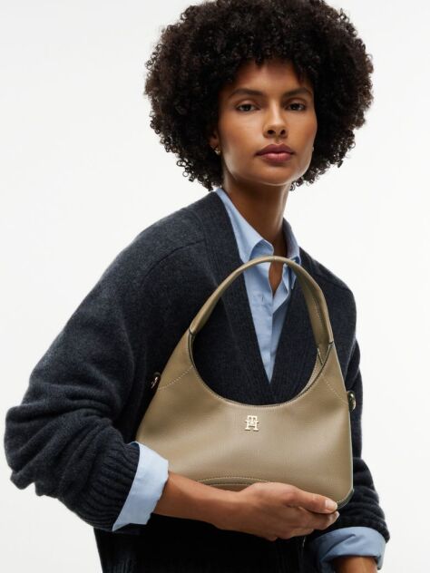 Bej TH Geanta Hobo Crossbody Cu Monograma TH  Femei