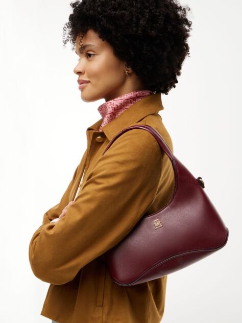 Rosu TH Geanta Hobo Crossbody Cu Monograma TH  Femei