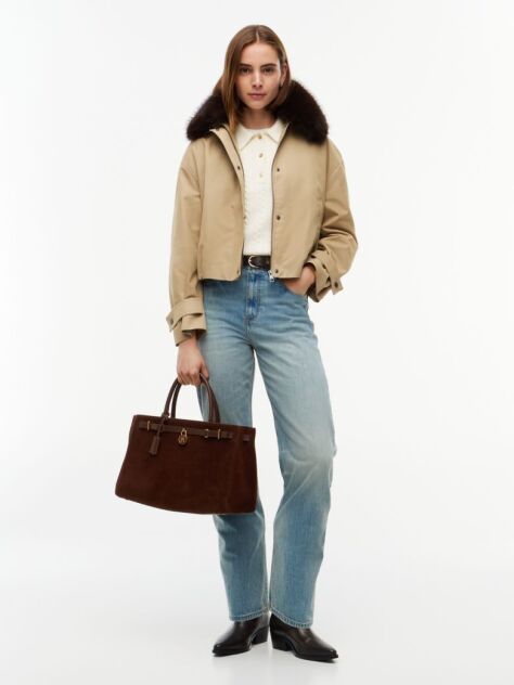 Maro The American Icon Geanta Tote Din Suede  Femei