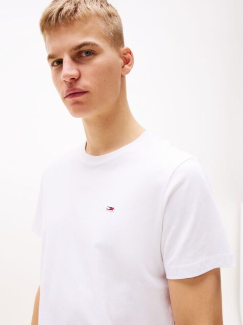Alb Tricou Din Bumbac Organic Classics  Barbati