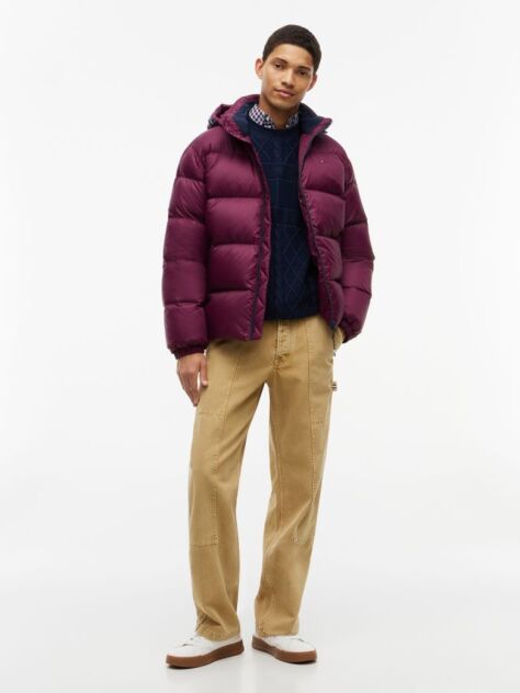 Purple Water Repellent Down Jacket  Men