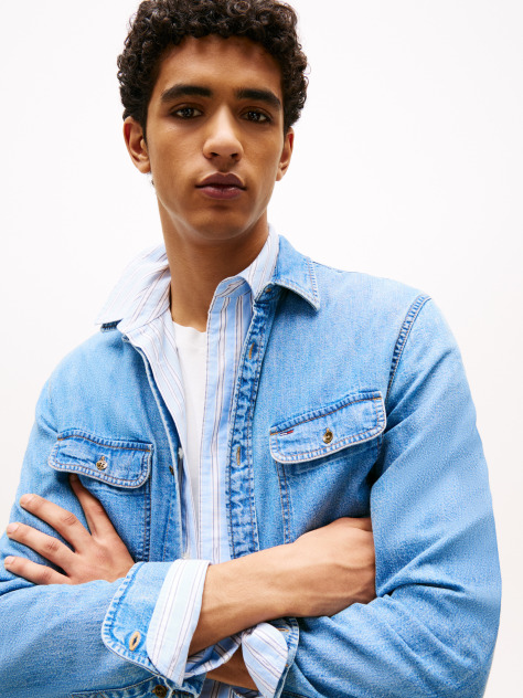 Denim Camasa Regular Din Denim   Barbati