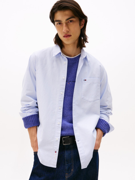 Blue Camasa Oxford Relaxata  Barbati