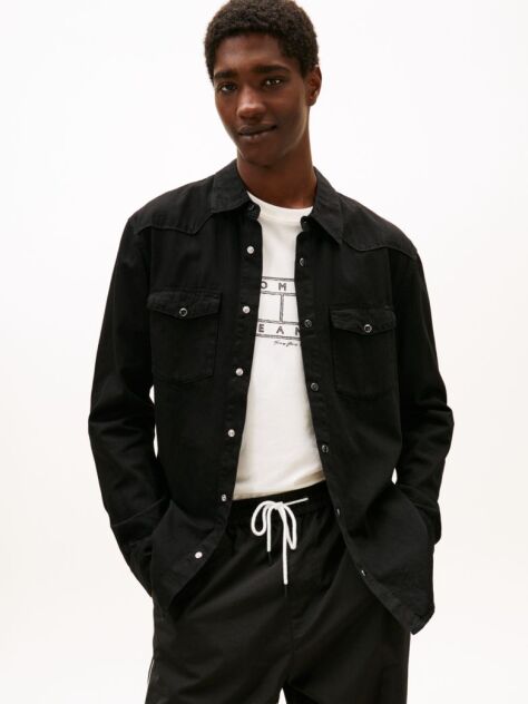 Denim Western Shirt  Barbati