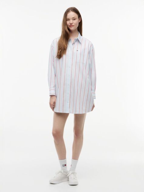 Multi Rochie Tip Camasa Cu Dungi  Femei