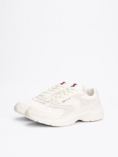 Bej Pantofi Sport In Textura Mixta Colour-Blocked  Barbati