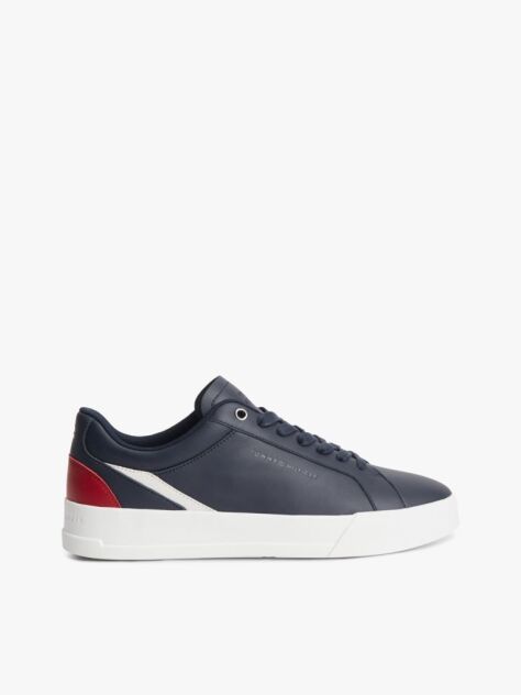 Blue Adidasi Signature Din Piele Cu Blocuri De Culoare  Barbati