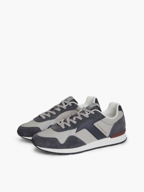 Multi Suede Mixed Texture Trainers  Men