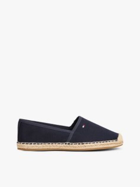 Blue Espadrile Din Panza Cu Broderie Steag  Femei