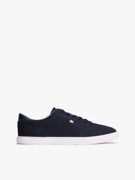 Blue Adidasi Din Panza Cu Sireturi Low Profile  Femei