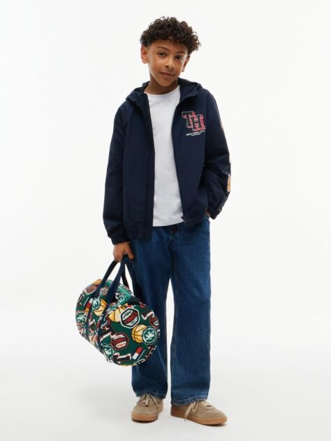 Multi Kids' Textile Varsity Logo Duffel Bag  Kids Unisex