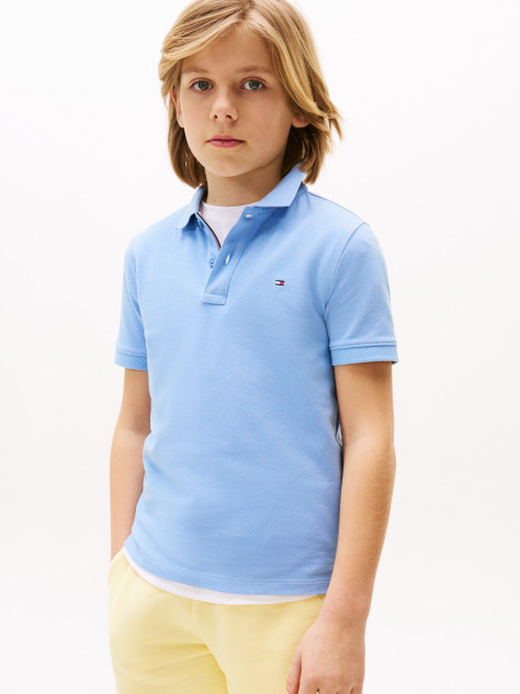 Blue Polo Regular Fit Essential Cu Steag Brodat  Baieti