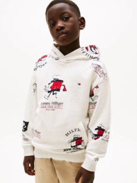 White Flag Character Hoody  Boys