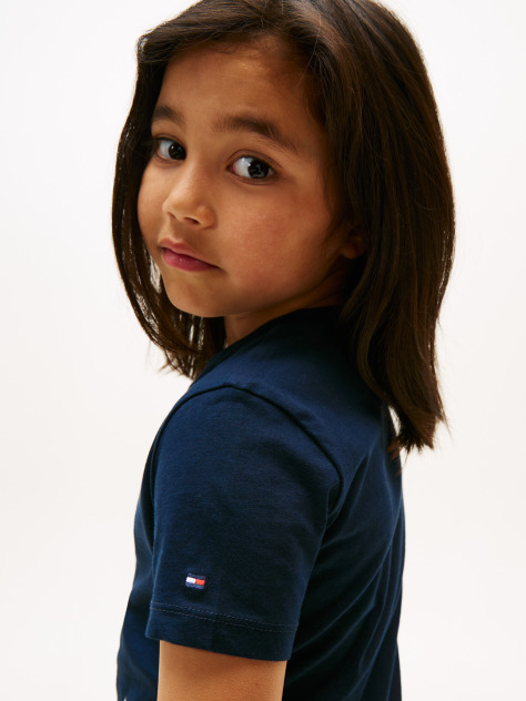Blue Tricou Cu Grafica Si Logo In Contrast  Baieti