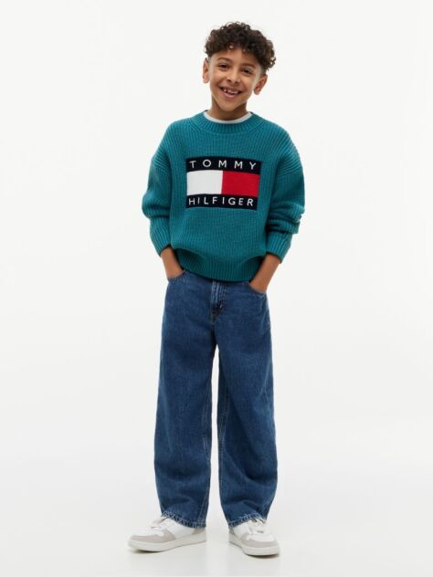 Blue Pulover Heritage Cu Steag  Baieti