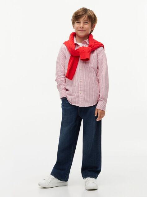 Multi Stretch Cotton Poplin Shirt  Boys