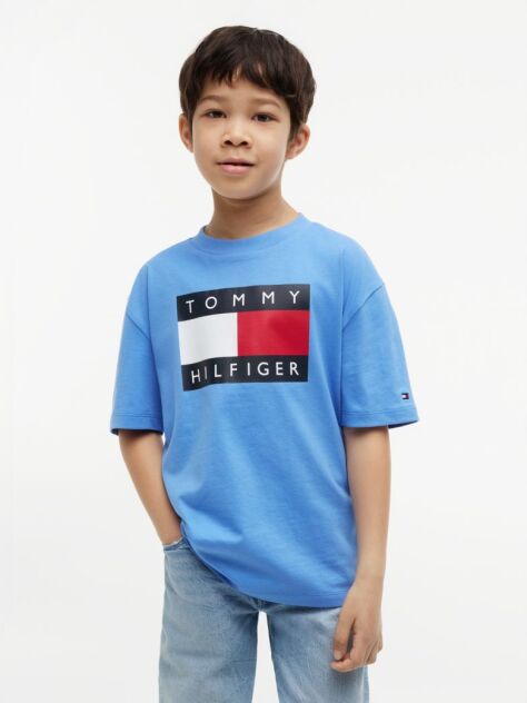 Blue Tricou Din Jersey Cu Imprimeu Heritage Flag  Baieti