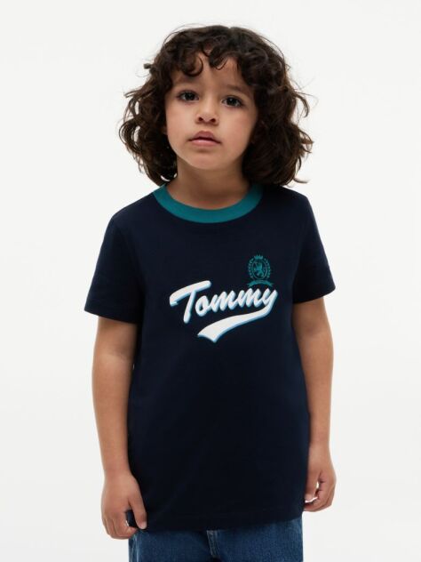 Blue Tricou Cu Logo-ul Crest  Baieti