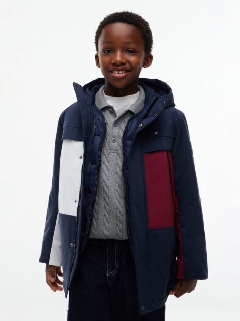 Blue 3-In-1 Relaxed Parka Jacket  Boys